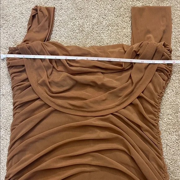 PRETTYGARDEN Summer Off Shoulder Ruched Mesh Cocktail Bodycon Mini Dress Large - Picture 9 of 13